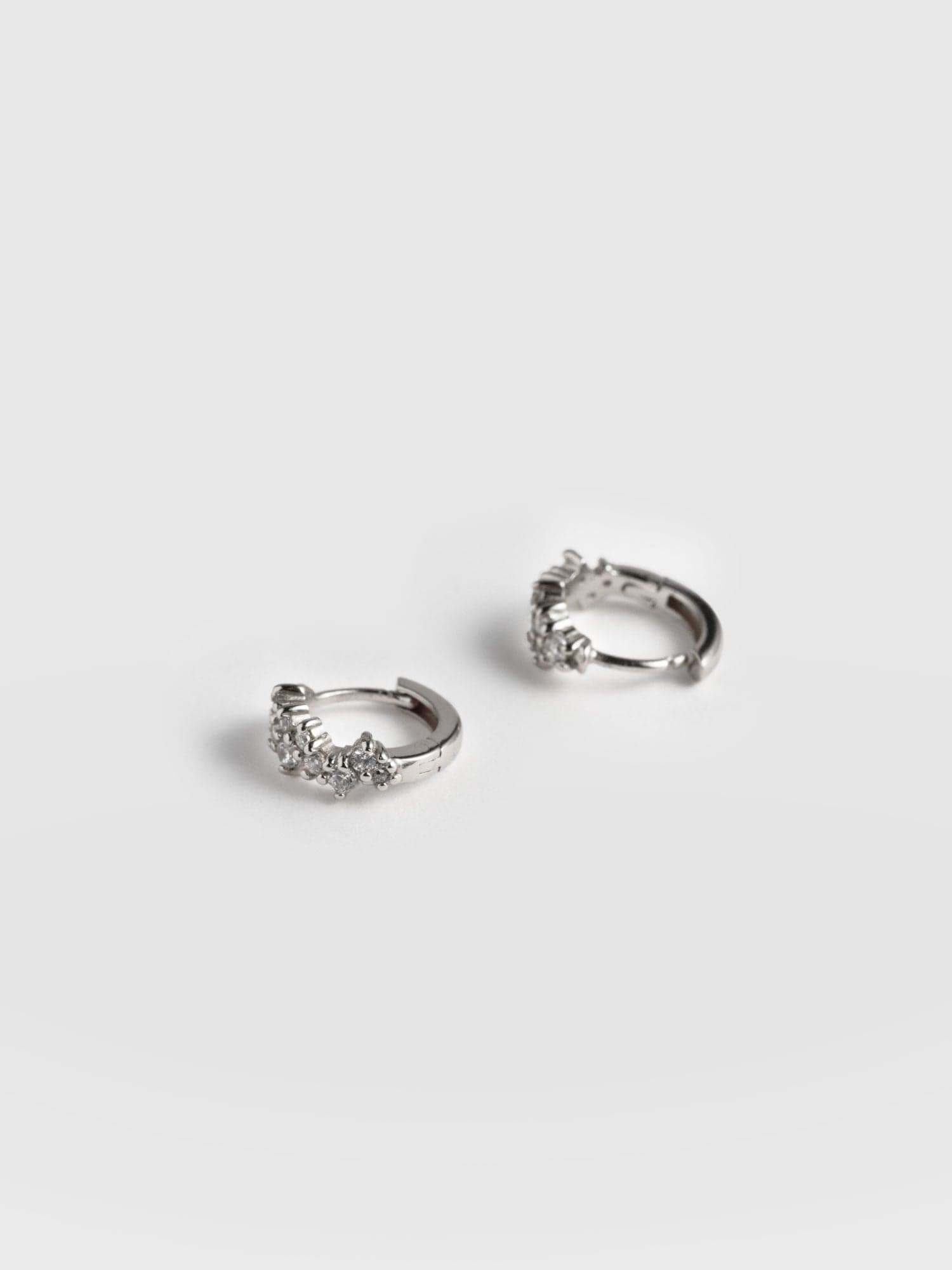Constellation Cluster Huggie Earrings Silver - Women's Jewellery | Saint + Sofia® USA